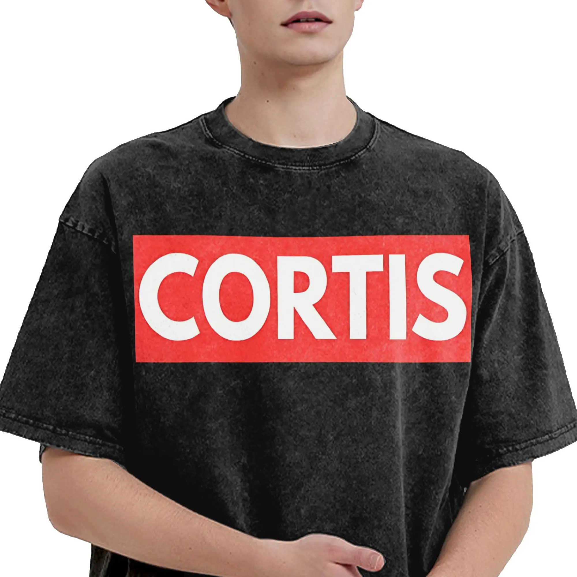 كورتيس الذهاب k البوب k-pop الفرقة المعبود تي شيرت الهيب هوب غسلها قصيرة الأكمام المعتاد تي شيرت للرجال النساء الشارع الشهير الصيف تي شيرت