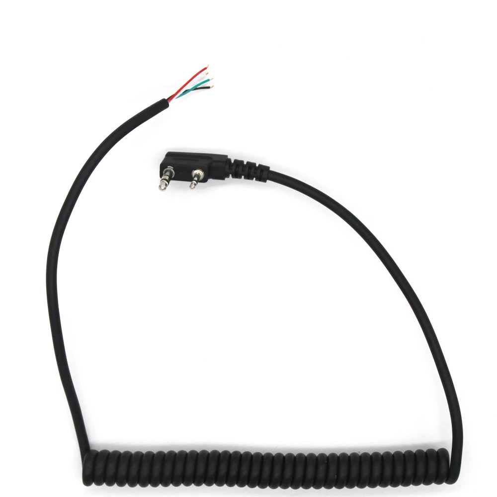 Speaker Mic Walkie Talkie Speaker Cable for Baofeng UV5R For Kenwood TK-240 For Linton Hand Mic 2 pin 4 Wire Speaker Mic Line