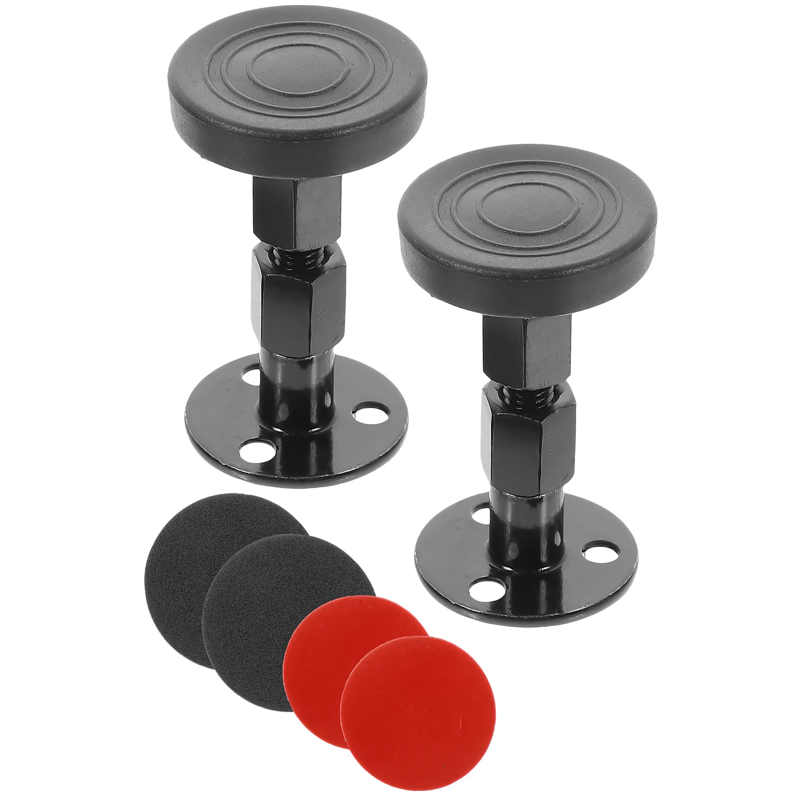 

1Pair Threaded Adjustable Bed Headboard Stabilizer Anti-Shake Stopper for Bed Frame Fixer Protect Wall and Reduce Noise