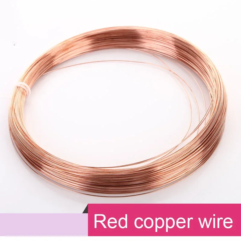 1KG red copper wires 0.5mm 0.8mm 1mm 1.5mm 2mm 2.5mm 3mm 4mm 5mm