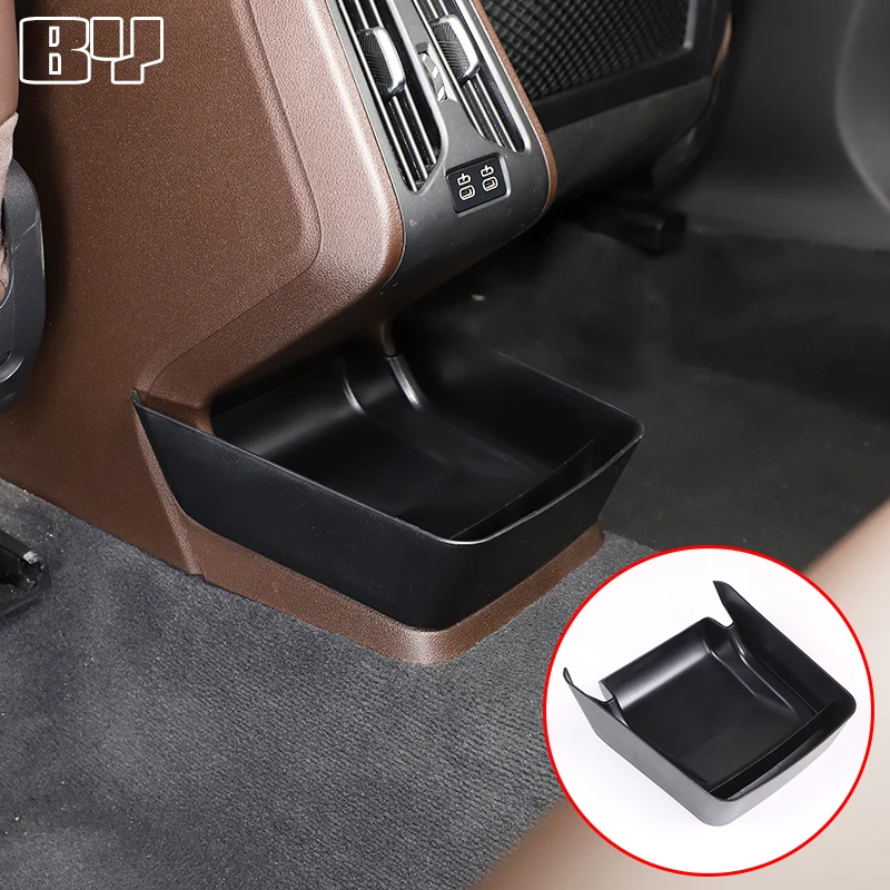 

Fit For BMW X1 U11 2023-2024 Under Rear Seat Air Outlet Organizer Box ABS Sundries Storage Box Car Interior Accessories