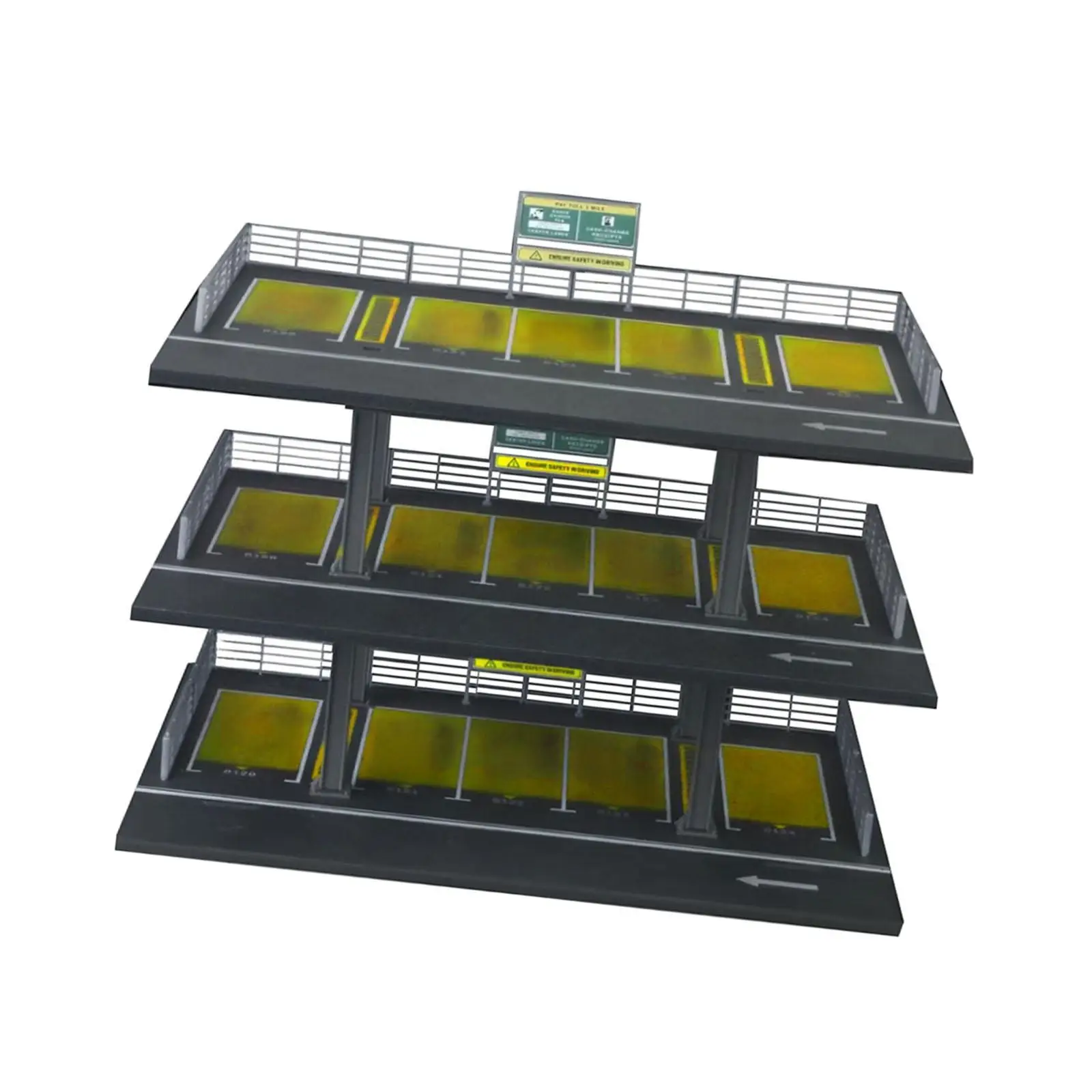 1/64 Scale Diecast Model Car Display Case,Garage Display Case,Simulation Parking Lot,Protection,Tabletop Decor for Alloy Car