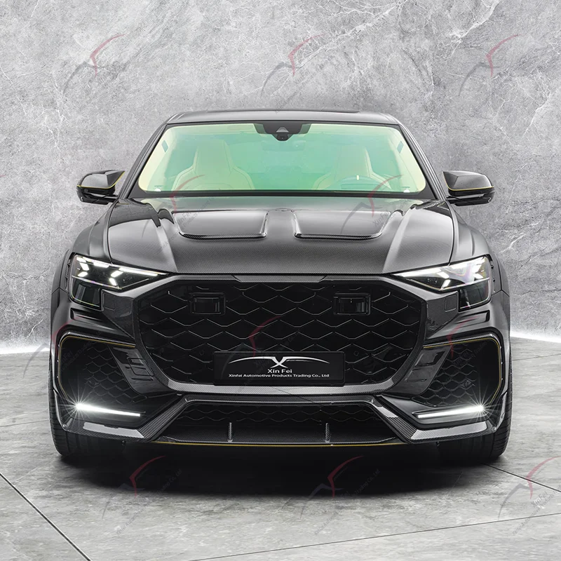 For 2025 Audi RSQ8 Upgrade MSY Style Body Kit Carbon Fiber Front Bumper Side Skirt Wheel Arch Rear Spoiler Rear Diffuser