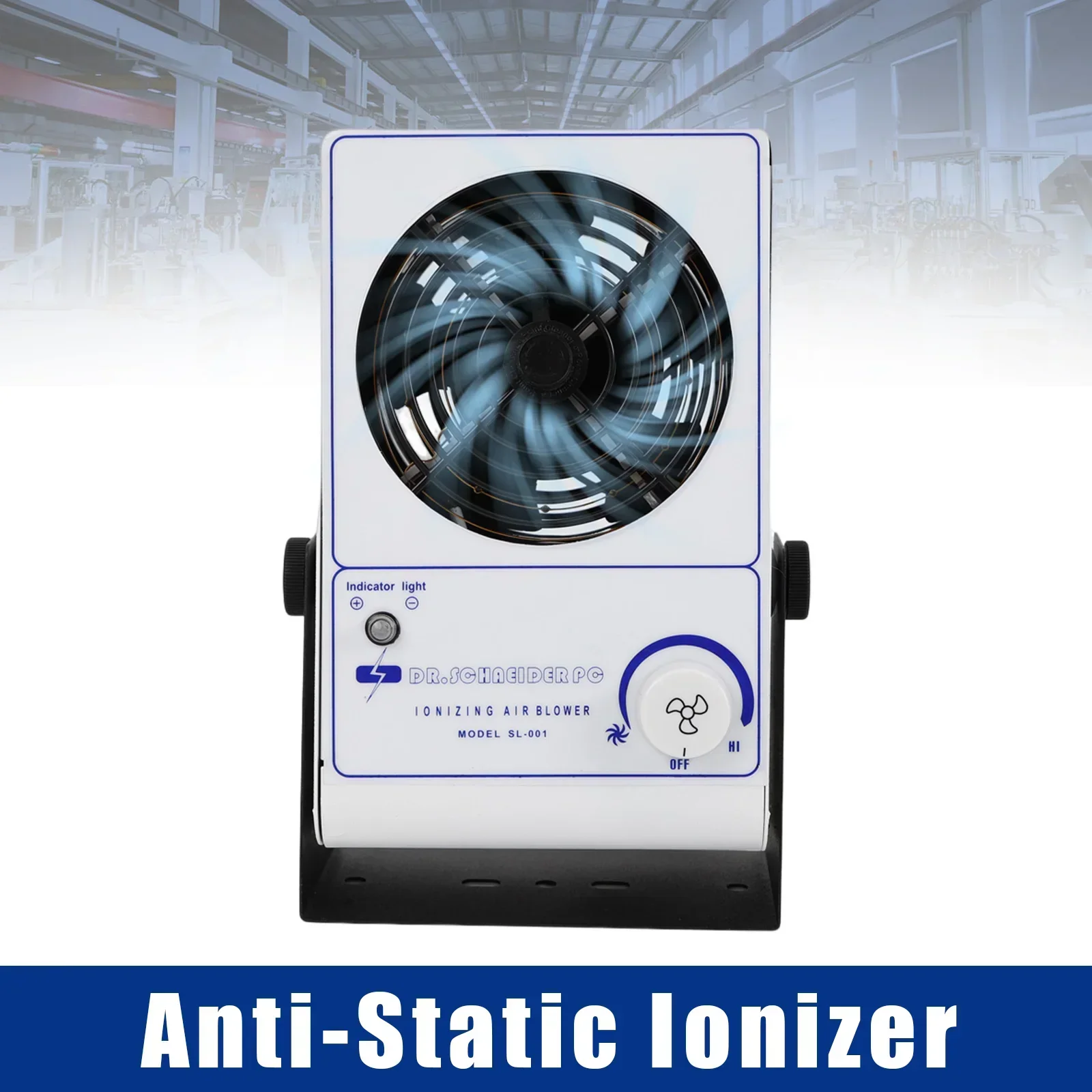

Antistatic Ion Fan Air Blower Discharge Static Eliminator, Ionizing Air Blower Anti Static Ionizer Static Eliminator AC110V60Hz