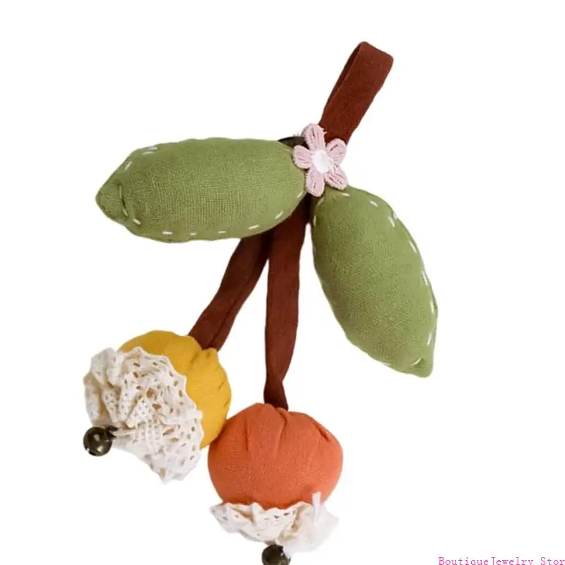 دبوس E1PE مستوحى من الفاكهة ومُحسِّن الزي متعدد الاستخدامات المُخيط يدويًا