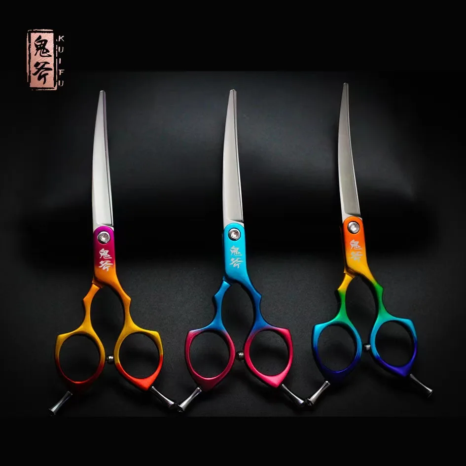 TAA its flagship store, ghost axe refined small curved scissors 6 inches, special for pet stores, new hair trimming scissors