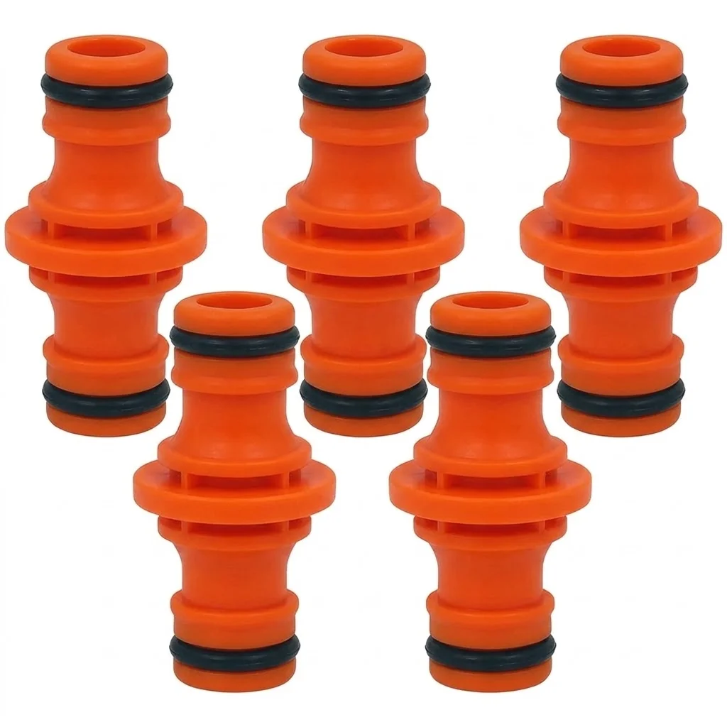 5Pcs 1 2 Inch Garden Hose Tubing Fitting Pipe Quick Drip Irrigation Watering System for Greenhouse Joiner Repair Connector Set