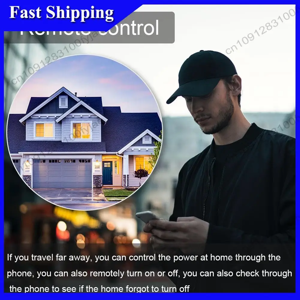 

-X07A Wifi Circuit Breaker AC220V 63A Voltmeter Ammeter Energy Remote Mobile Control Single-Phase Intelligent Switch Metering