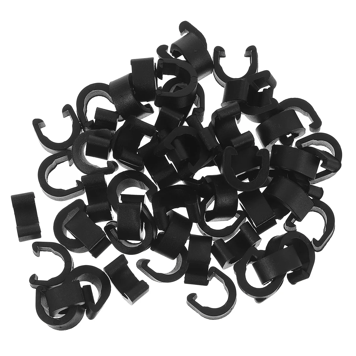 60 pcs Brake Oil Tube Clamps Plastic C-Clip For Road Bike Frame Hydraulic Line Buckle Shifter Cable Guides Fixed Tubing