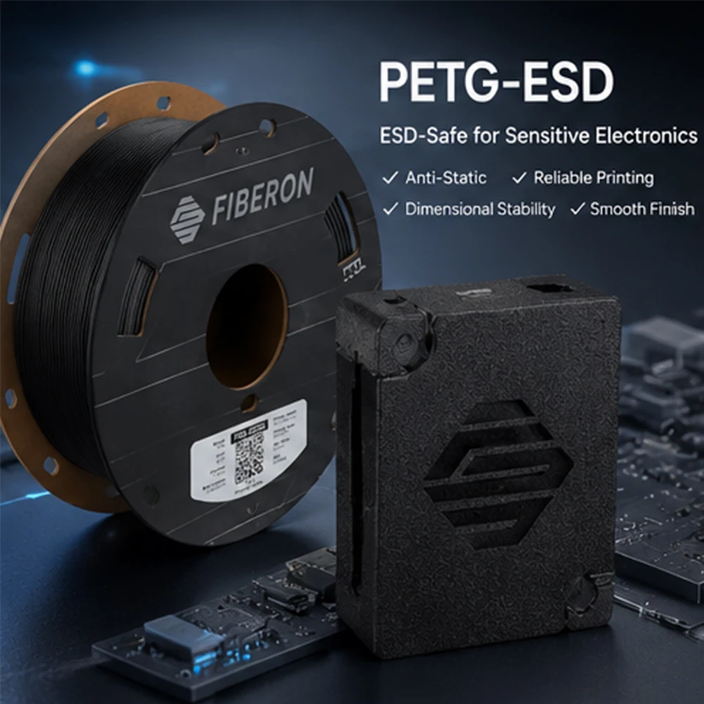 Polymaker 0,5kg ESD-Sicheres PETG Filament 1,75mm Antistatisch für Elektronischen 3D-Druck