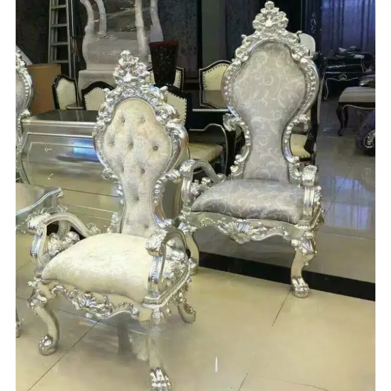 European Image Chair Neoclassical Princess Chair King Hotel Clubhouse High-end Decorative High Back