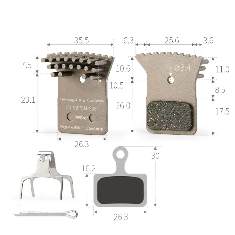 Advanced Braking Technology For Bikes Disc Brake Pads No Warm-up Required Low Noise In Cold Weather Integrated Forged AL6061