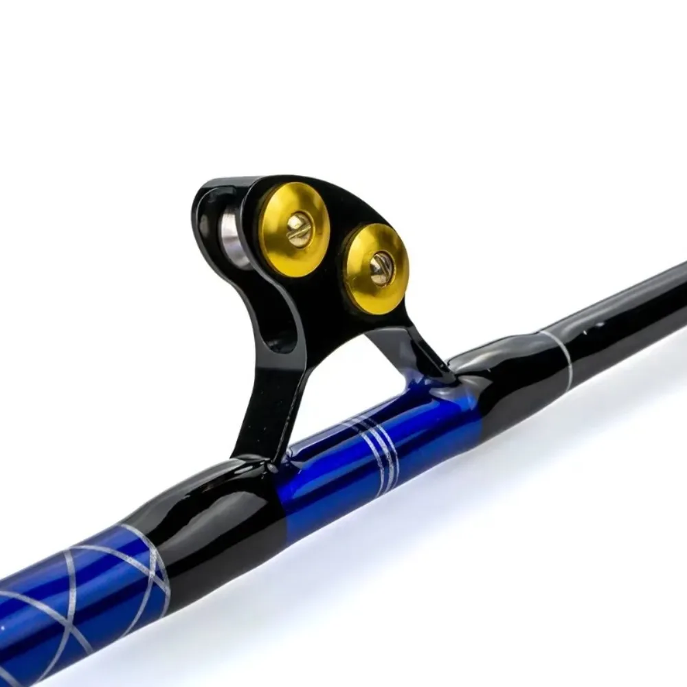 Tuna Fishing Rod Carbon Fiber Saltwater Deep Sea Trolling Rod 80-130lb EVA Handle Swivel Tip Bent Butt Big Game Boat Rod