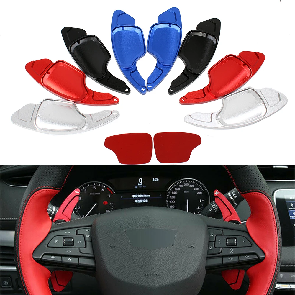 

2Pcs Car Steering Wheel Shift Paddle Extender For Cadillac XT4 2018 2019 2020 Aluminum Alloy Quick Shifting Car accessories