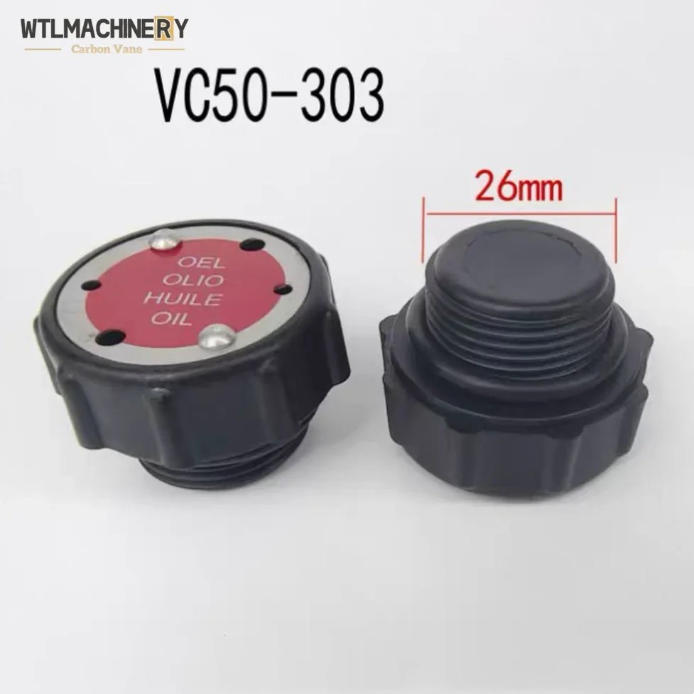 1Pc 26mm Vacuum Pump Oil Cover Air Pump Compressor Fuel Filler Cap VC50 VC75 VC100 VC150 VC202 VC302 VC303