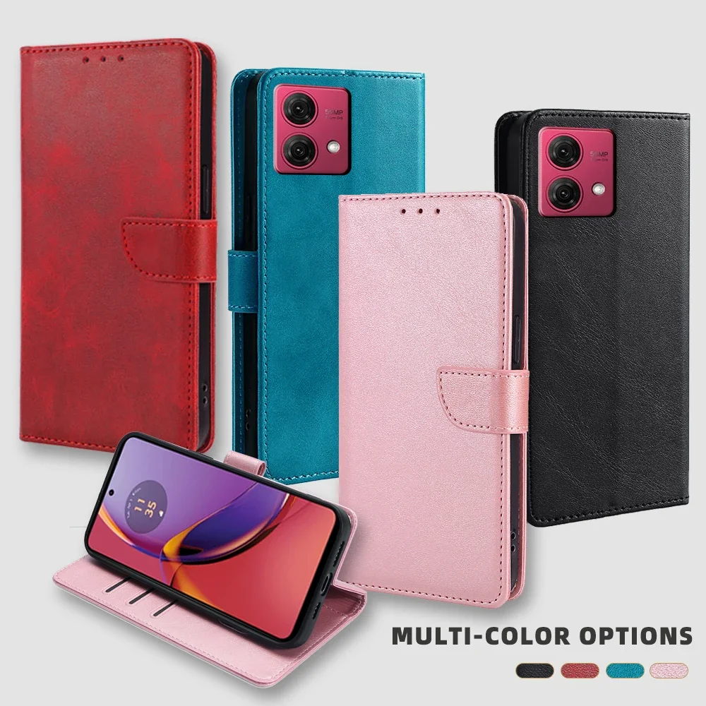 

GEFENIS Moto G54 Business Leather Phone Case For Motorola G84 G54 G14 G73 G53J G53Y G53 G23 G13 G72 G62 G52J Magnetic Wallet Cas