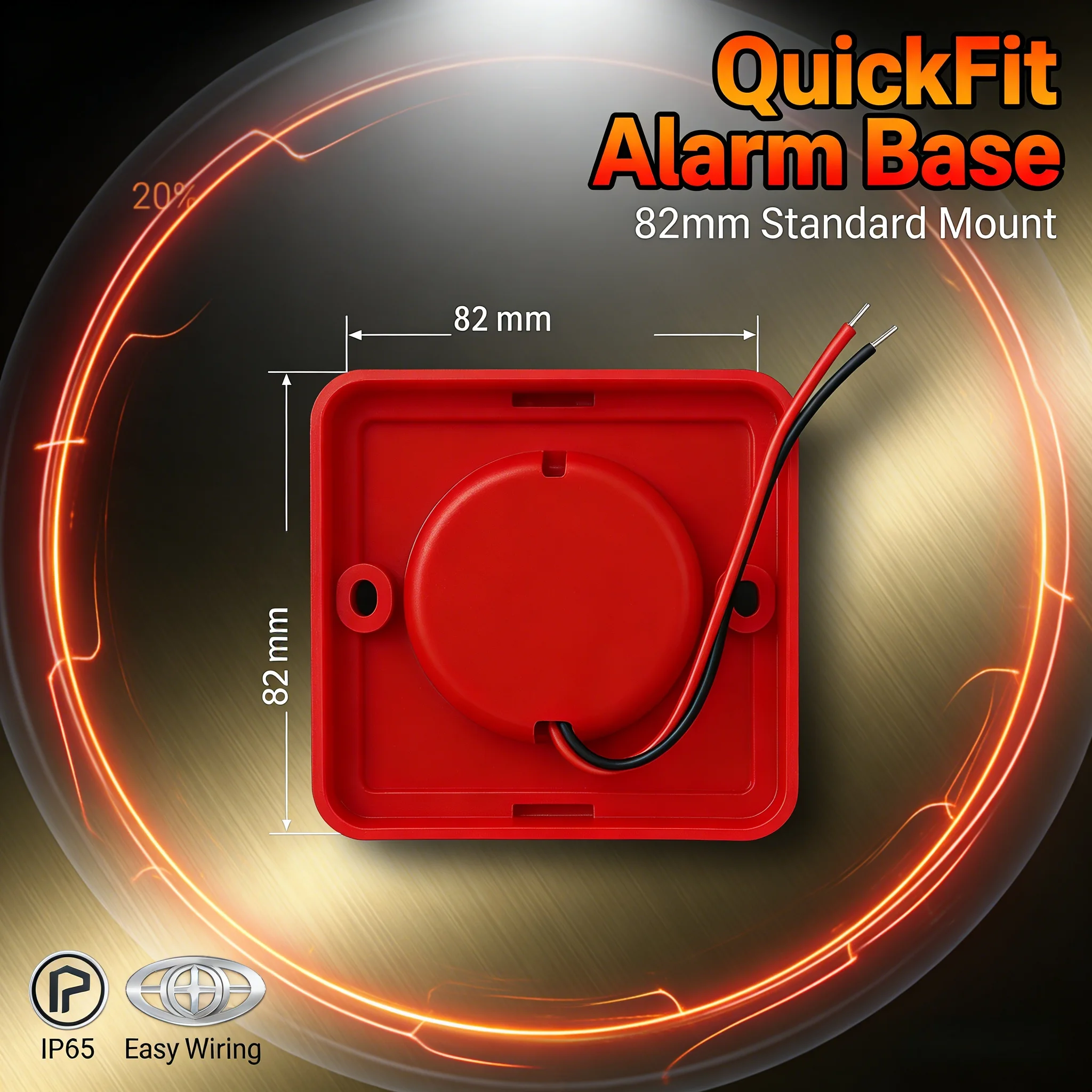 

Model 107 Fire Strobe Siren, 115dB DC7-26V, Stable -40°C~50°C for Security Projects
