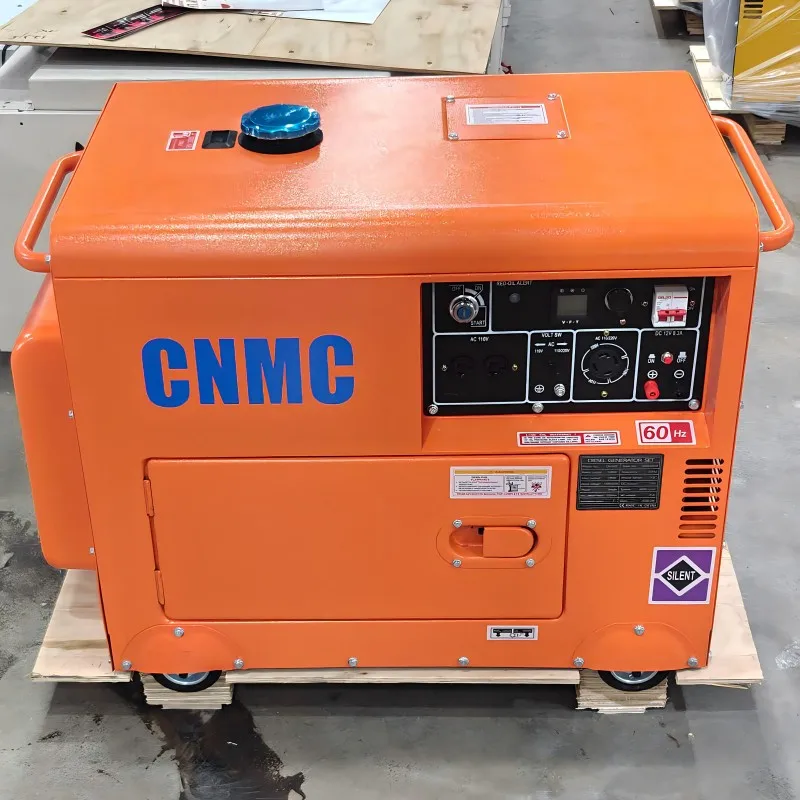 CNMC 3KW 5KW 7KW 8KW 10KW Silent Diesel Generators 50HZ 60HZ generator diesel with Wheel ATS generators for home electricity