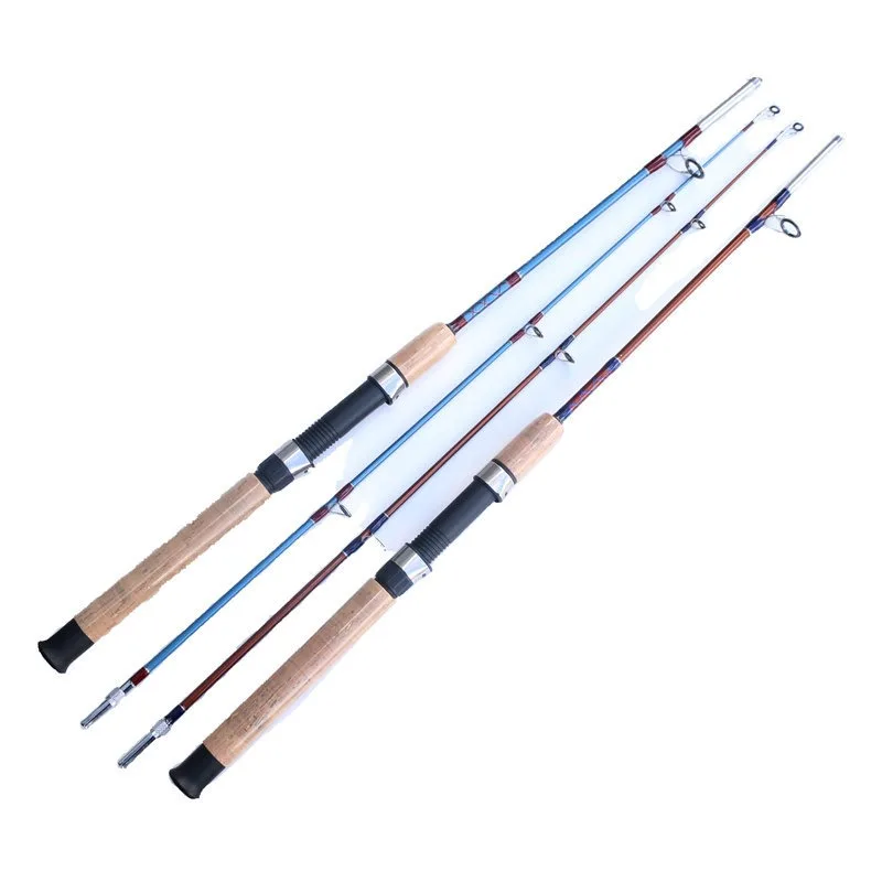 TWIN FISH-Lure Rod Boat Fishing Rod Spinning Fiberglass Solid Rod Tip 1.4m 1.8m Bait Weight 100-250g Line 2-6lb