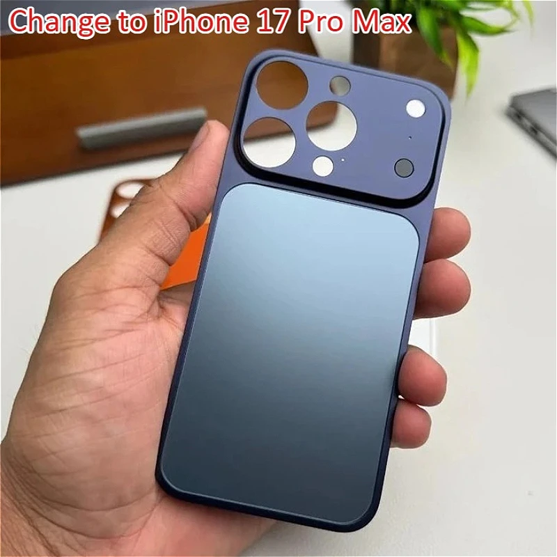 

HOCE для iPhone 16 15 14 13 Pro Max Преобразование в 17 Pro Max Задняя наклейка Защитная крышка без логотипа с поддельной защитой объектива камеры