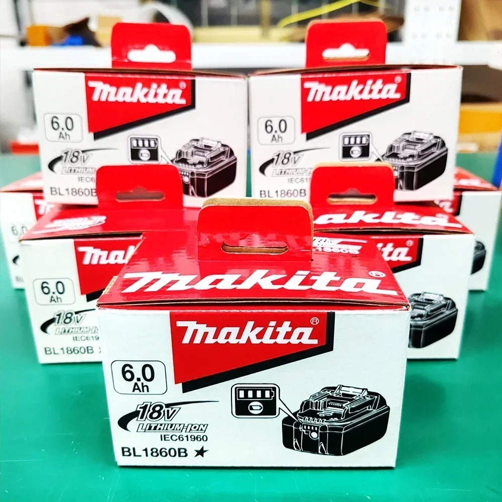 

100% original Makita battery, 18V 6.0Ah rechargeable battery, replacing Makita BL1830BL1840BL1850BL1860B, power tool battery