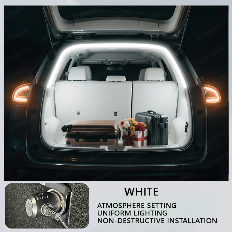 포드 에지/엣지 L 트렁크 라이트 개조 조명 무드등 화이트 웜 화이트 리어 트렁크 LED 라이트 바