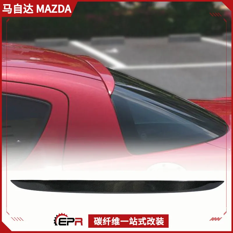 

Suitable for Mazda Mazda RX8 modified carbon fiber top wing, roof fixed wind wing, small pressure wing, non-destructive installa