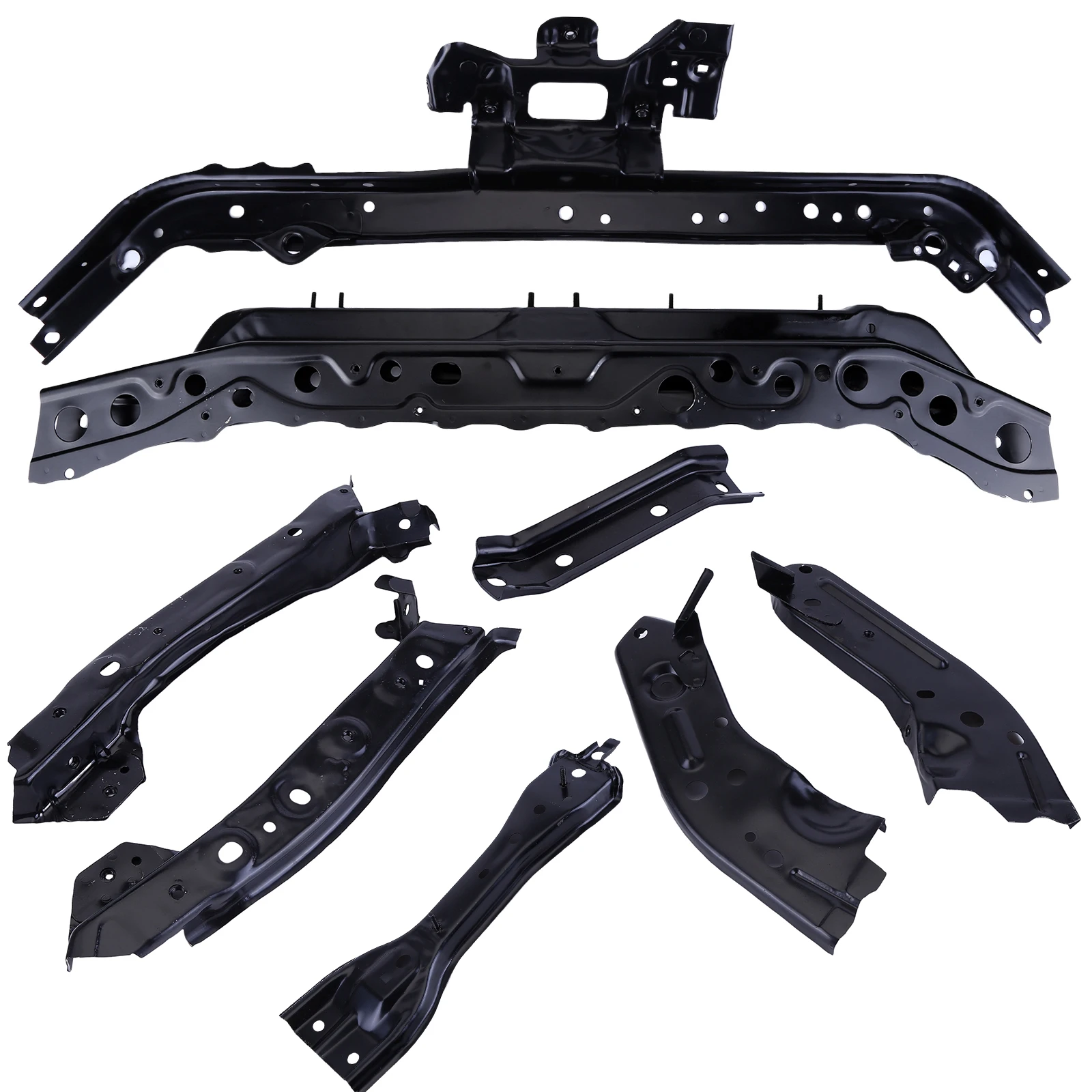 Steel 8-piece NI1225209, F25213SGMA, F25133SGMA, F25203SGMA For Nissan Sentra front support radiator bracket kit