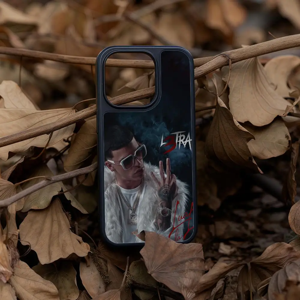 L-Luar la L L3tra Чехол для телефона для iPhone 17, 16, 15, 14, 13, 12, Pro Max Plus, черная рамка, акриловое углеродное волокно, твердый корпус