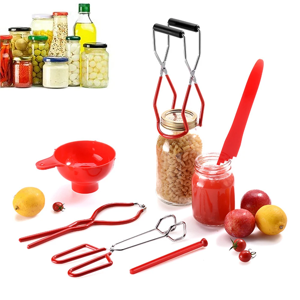 LMETJMA Canning Supplies Canning Kit Essential Canning Tools Set Included Canning Jar Lifter Canning Funnel Bubble Popper