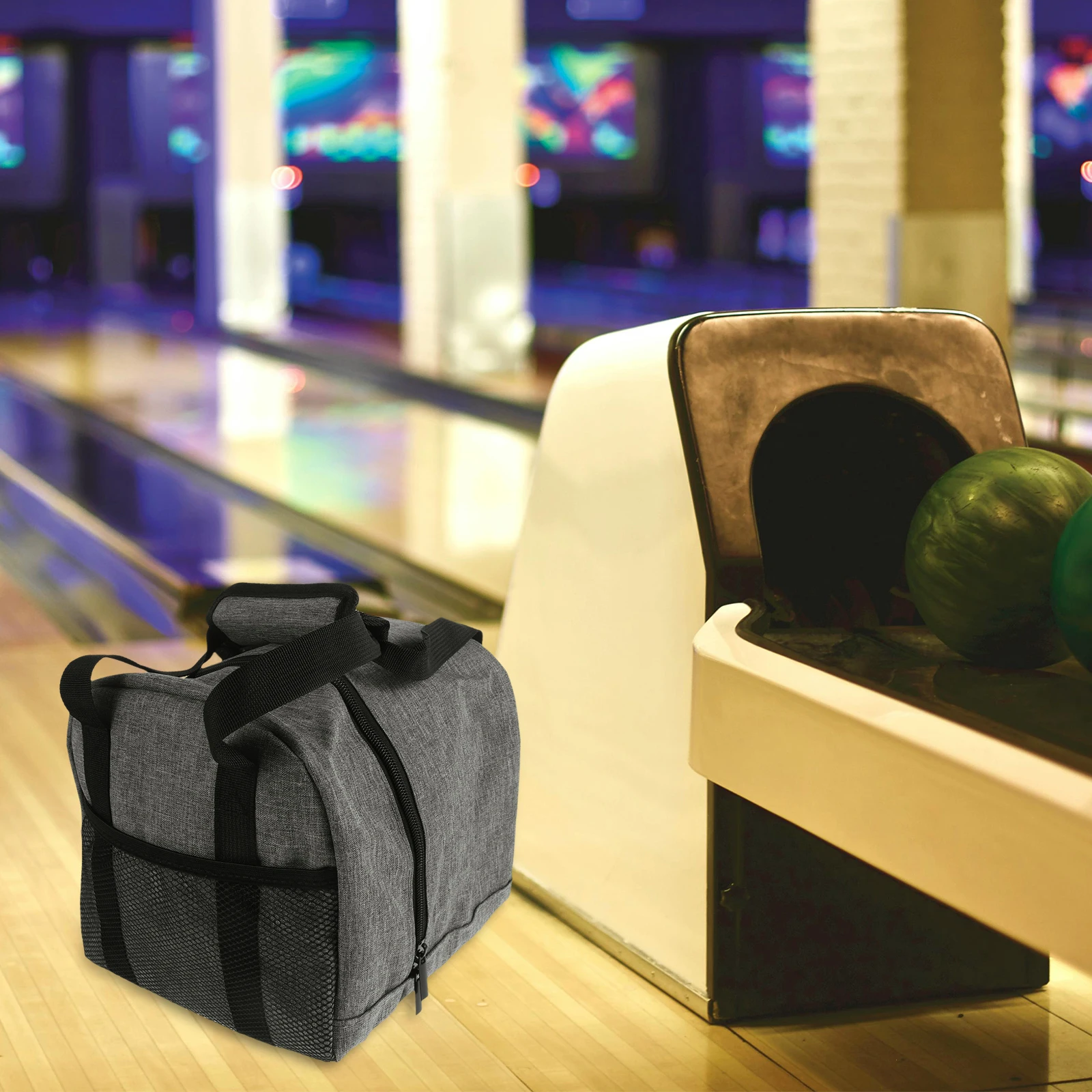 

Мягкий держатель для мяча для боулинга с одним мячом, легкая сумка для спортивного снаряжения для мужчин, термоконтейнер для еды, сетчатый контейнер для хранения, молодежный футбол