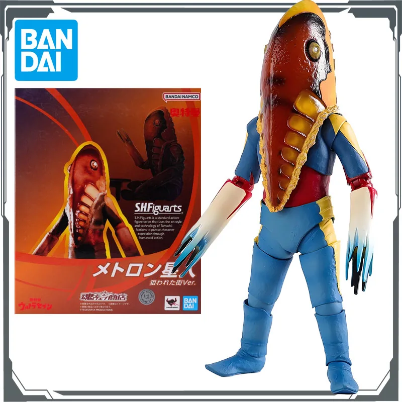 

Bandai оригинальная серия S.H.Figuarts Alien Metron аниме фигурки игрушки для мальчиков Рождественский подарок Коллекционная модель украшений