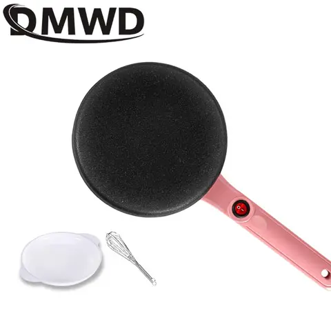 DMWD 자동 팬케이크 만들기 기계, 인스턴트 가열, DIY 스낵 부리토 베이킹 팬, 논스틱 크레페 메이커, 용수철 롤 철판