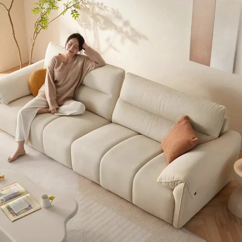 Couch Home Furniture L Shape Sofa Armchair Modern Luxury Cream Wind Cat Scratching Fabric Sofa Living Room Sofas And Seating