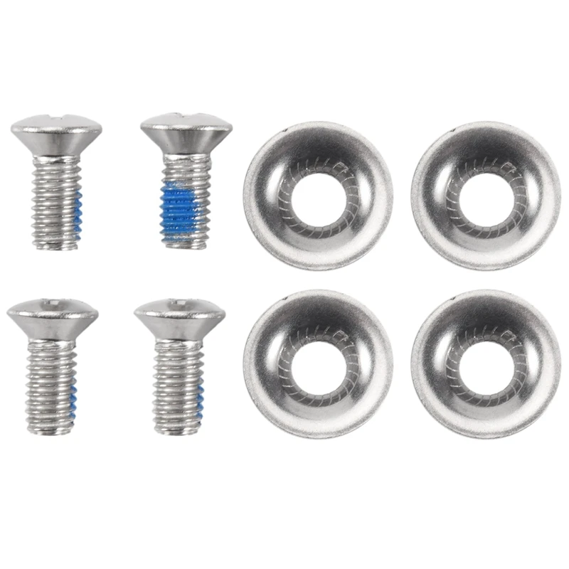 Snowboard Binding Screw Set Include 4 Pieces Snowboard Mounting Screws And 4 Pieces Snowboarding Screw Washers