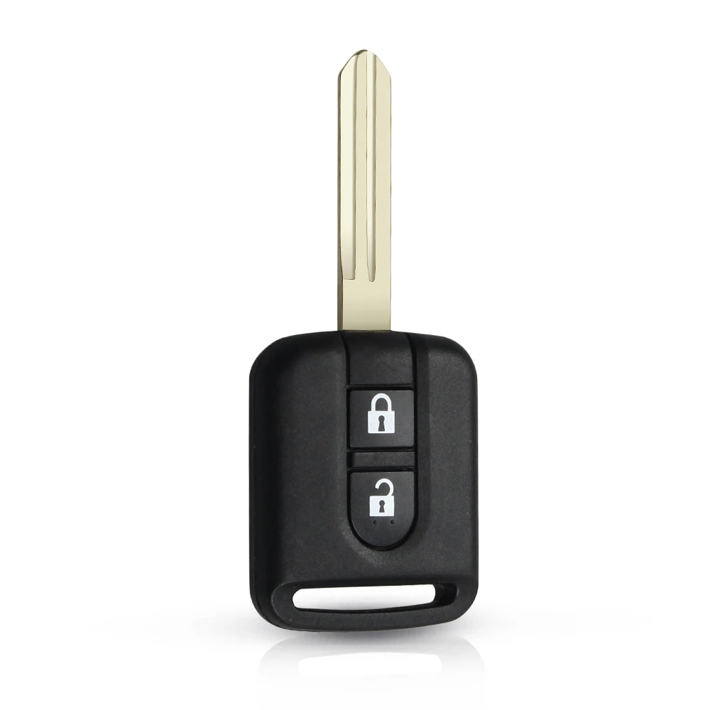 KEYYOU-carcasa de repuesto para llave de coche, carcasa de 2 botones para Nissan Qashqai Primera Micra Navara Almera Note Sunny, nuevo