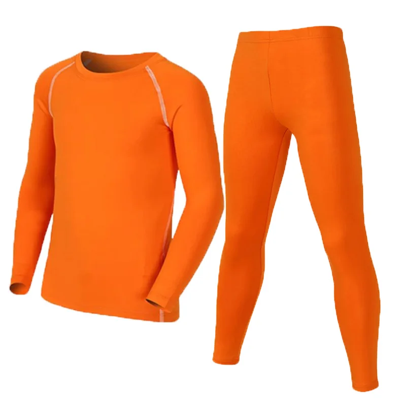 Children Kid Boy Girl Conmproression Skiing Underwear Set Fitness Ski Snowboarding Sport Running Hiking Exercise Jogging Suit 19