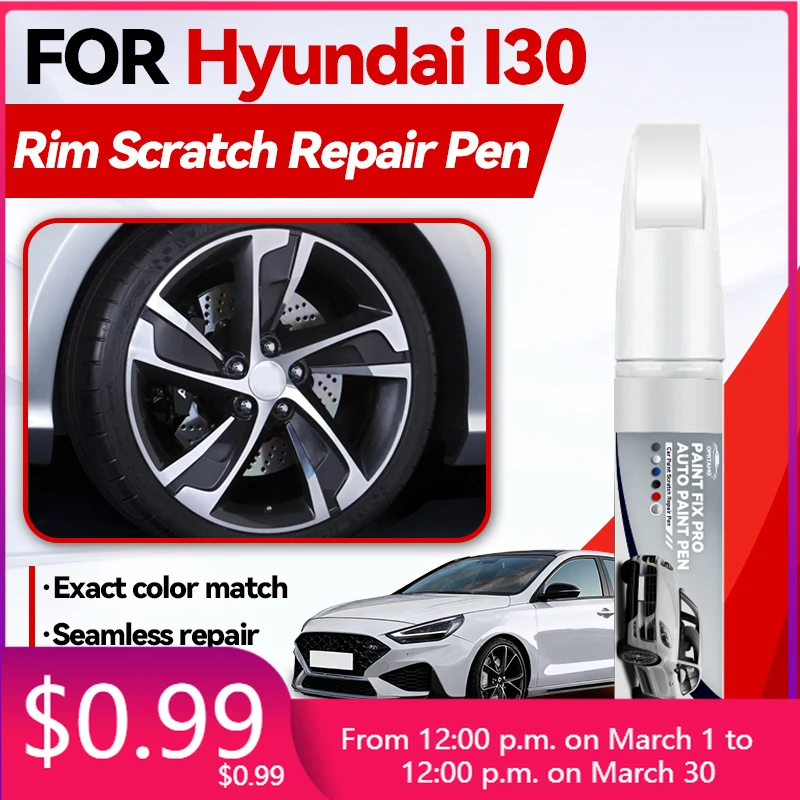 

Автомобильные аксессуары для Hyundai I30: Карандаш для ремонта краски, средство для удаления царапин, DIY-аксессуары для авто, черный, белый, желтый