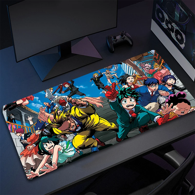 Gaming Accessories Mouse Pad My Hero Academia MousePad Keyboard Pad Natural Rubber Anti-slip Office Table Mat Tapis De Souris