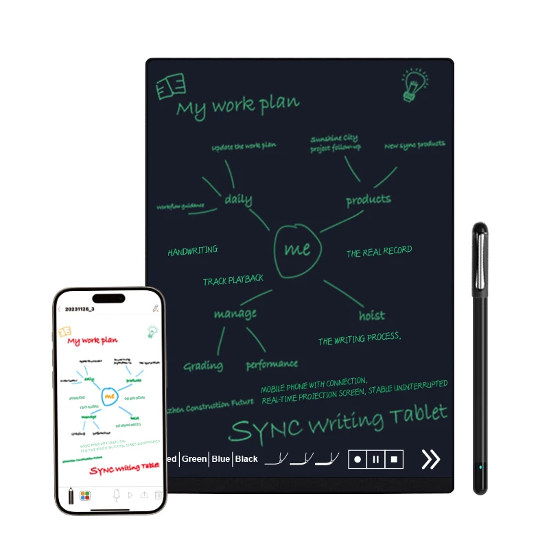 

14-дюймовая синхронная ЖК-доска для письма, передача по Bluetooth, синхронная передача записей деловых встреч в офисе