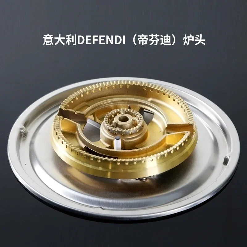 Fogão a Gás Multi-Cabeça Doméstico de Quatro Olhos, Fogão de Mesa Incorporado, 4 Buracos, 4 de Estilo Europeu, Gás Natural