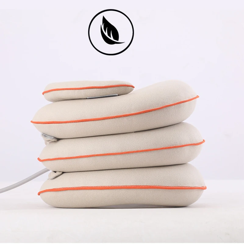 1 قطعة وسادة دعم الرقبة نفخ الهواء عنق الرحم جهاز سحب الجسم الاسترخاء جرار دعم تدليك الرقبة وسادة