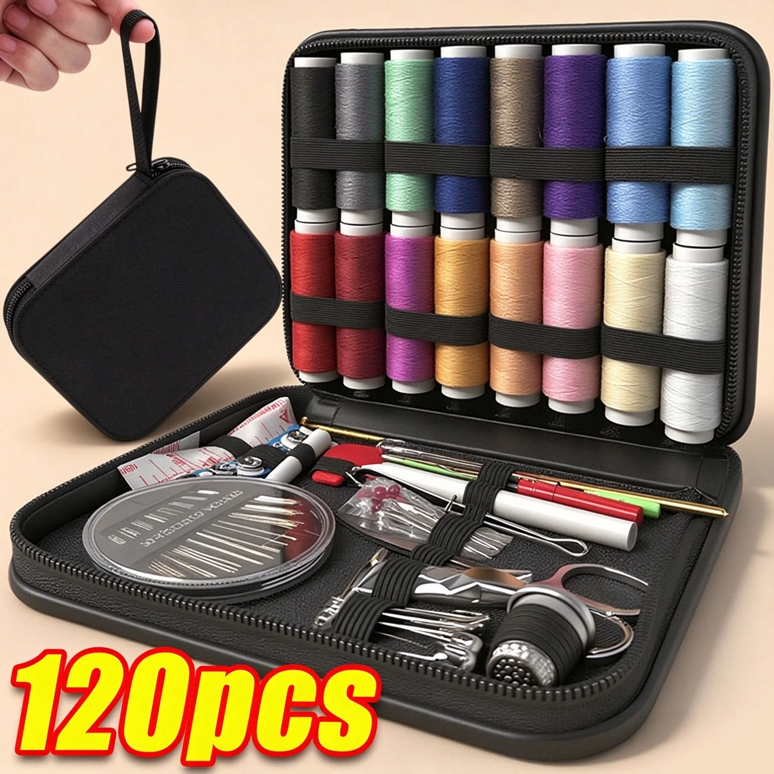 Sewing Supplies for Hand Mending Clothes Emergency Repair for Home Travel Dorm - Gifts for Mom Grandma Women Beginner
