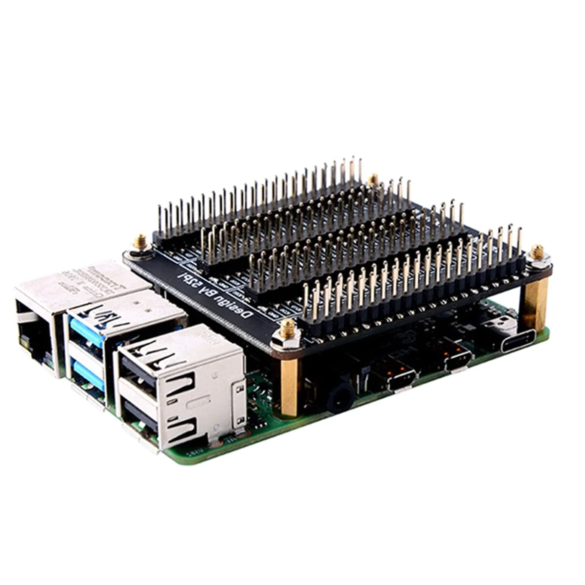 Efficient For Raspberry Pi GPIO Expansion Board 40Pin Quad IO Module