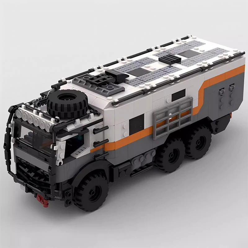 Bricklink Technische Truck Mercedes Benzed Zetros Unimogs Arocs Expeditie Camper Stad Transporter Bouwstenen Speelgoed Gift