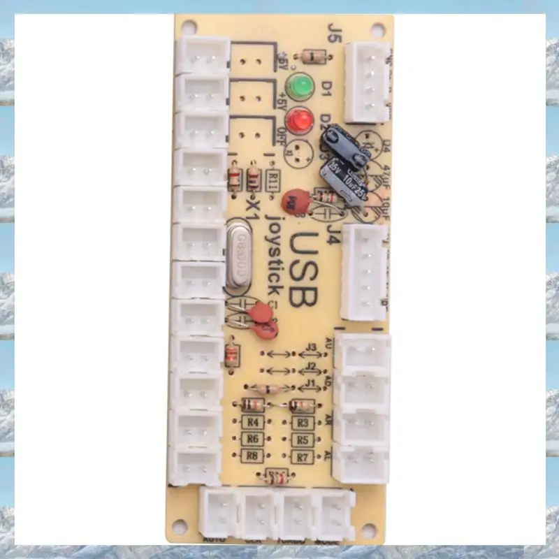 2025 New-2X Zero Delay Arcade DIY Arcade codificador USB a Joystick para PC/PS3/Raspberry Pi/Android con Joystick SANWA 4,8 MM BUTTO