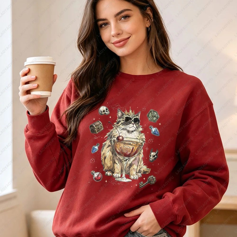 Princess Donut Approved Hoodie The Desperado Club Crewneck Pullovers Mama Needs A Night Off Graphics Fashion Sweatshirt
