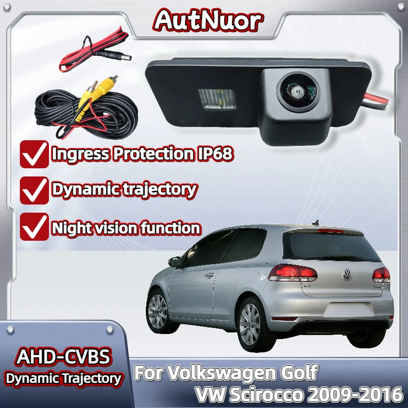 

HD камера заднего вида «рыбий глаз» для Volkswagen Golf VW Scirocco2009-2016 ночного видения резервная парковочная камера заднего вида CCDBackUp Vision