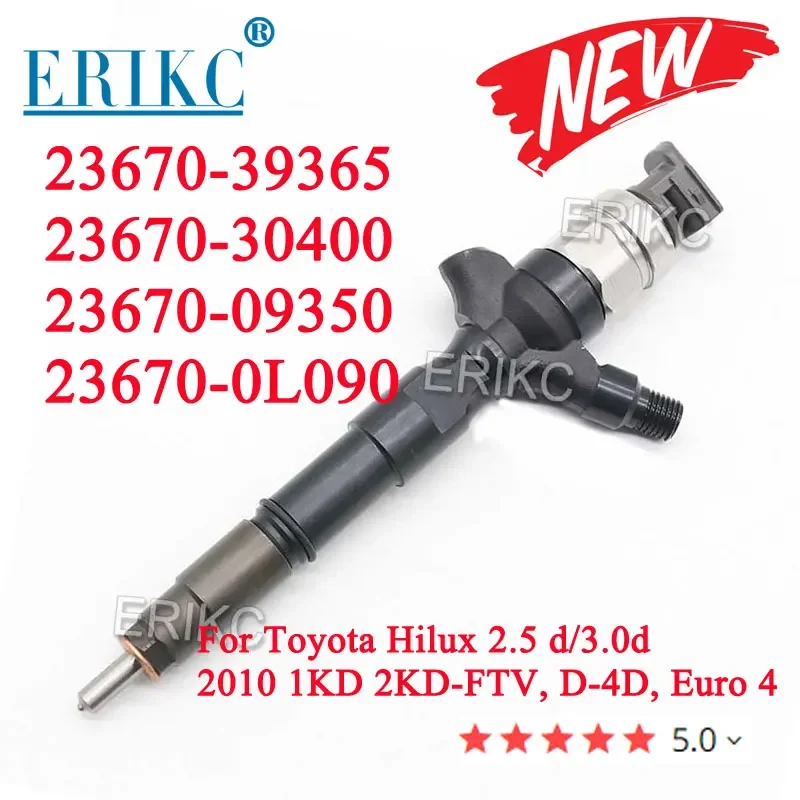 23670-30400 Diesel Fuel Injector 23670-09350 Auto Engine Parts 23670-0L090 23670-39365 For Toyota Hiace 1KD 2KD