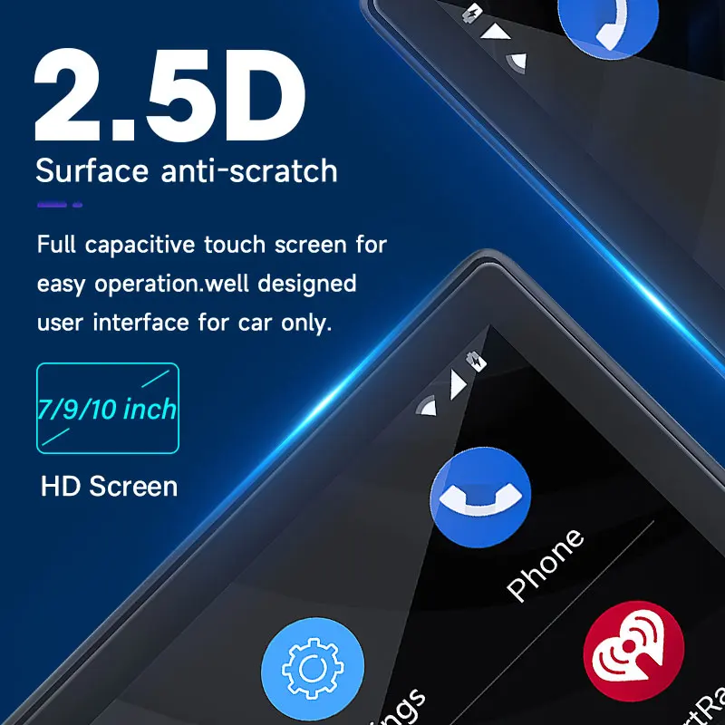 7 9 10 بوصة Carplay Car Smart Screen مشغل فيديو الوسائط المتعددة Carplay اللاسلكي Android Auto Car Radio for Android Apple Stereo